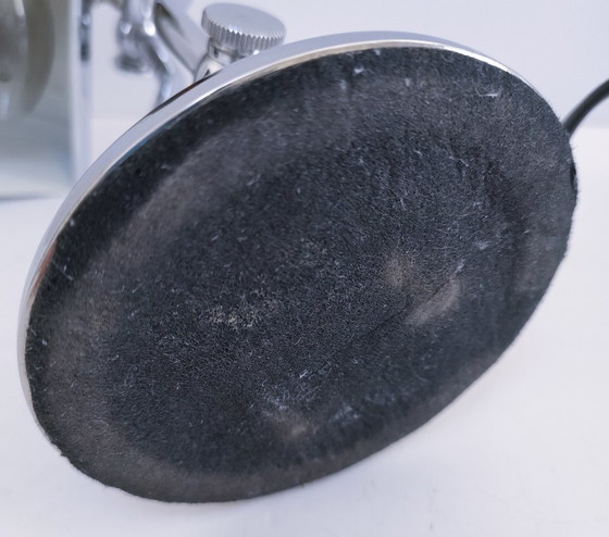 Image 1 of vintage chrome metal articulated lamp