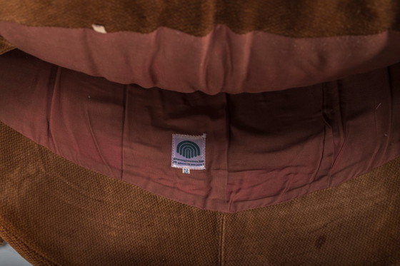 Image 1 of  Voorstellen P60 Leren Loungestoel van Vittorio Introini voor Saporiti, Italië, 1960