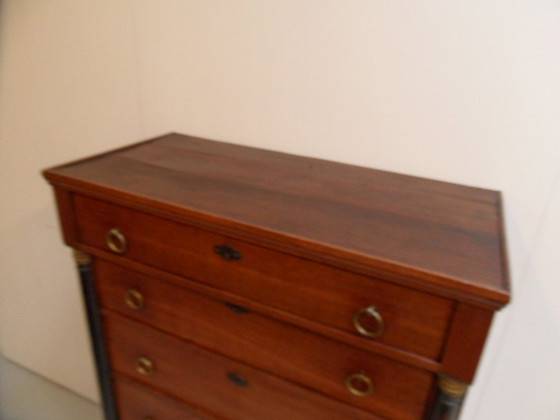 Image 1 of Antique Chiffoniere chest of drawers
