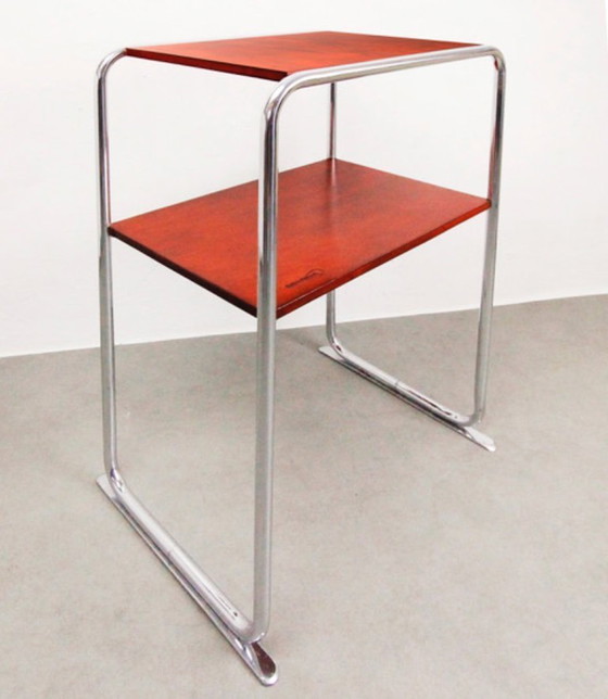 Image 1 of Tavolo Bauhaus in cromo di Marcel Breuer "Carmin piccolo"