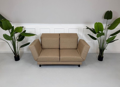 Brühl Moule Small Sofa Stoff Braun Gästebett
