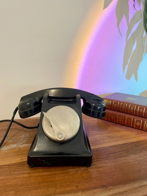 Vintage Black Bakelite SNCF Telephone