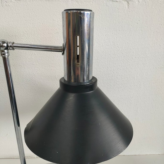 Image 1 of Lampada da tavolo vintage 60 ies Stilux Milano (nero e rosso)