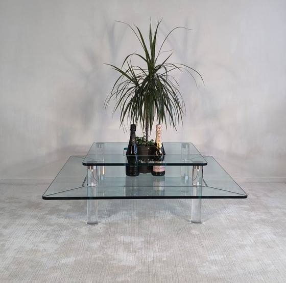 ✨💎 Marais International MTB110 — Eccezionale Tavolino da caffè in Altuglas e Vetro | Design Parigino 💎✨ (photo 19 of 20)