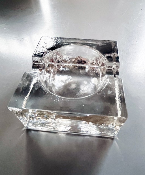 Uno Westerberg glazen asbak Pukeberg 1970