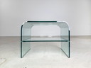 Original Couchtisch Fiam Italia Beistelltisch Glas 1980s