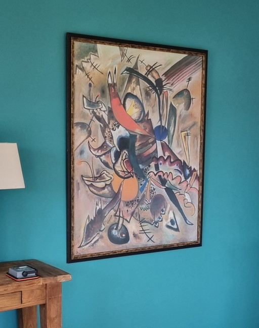Stijlvolle Reproductie Van Kandinsky's Picture With Points