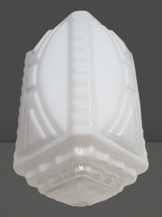 Image 1 of Art Deco hanglamp opaline glas 