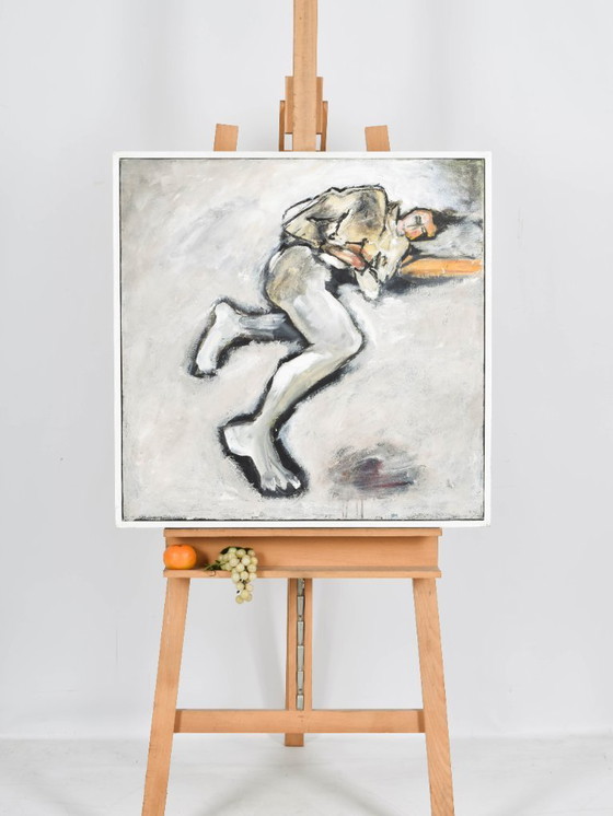 Image 1 of Helen Nieuwendijk (1946) - Anderzijds - 2000 - Acrylic on canvas - 73 x 73 cm