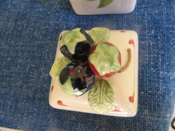 Image 1 of Barattolo piccolo con coperchio Villeroy & Boch, modello Cottage Charm (codice 110726)