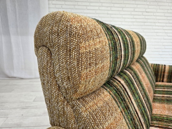 Image 1 of 1980s, Danish 2-seater sofa by Nisbo Horsens, furniture wool.