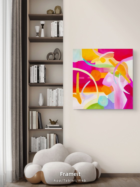 Image 1 of Acrylbild #calypso 100x100cm