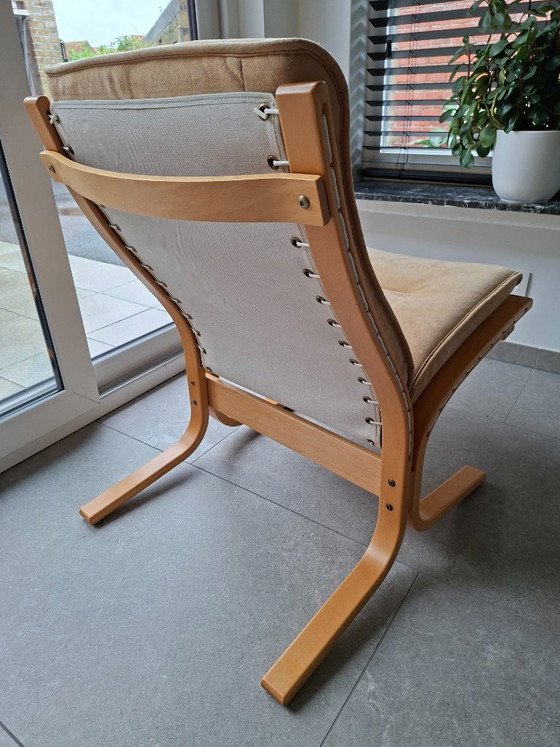 Vintage EKORNES Fauteuil – Showroommodel – Made In Norway – 2 zitsbanken, Polyester (photo 15 of 33)