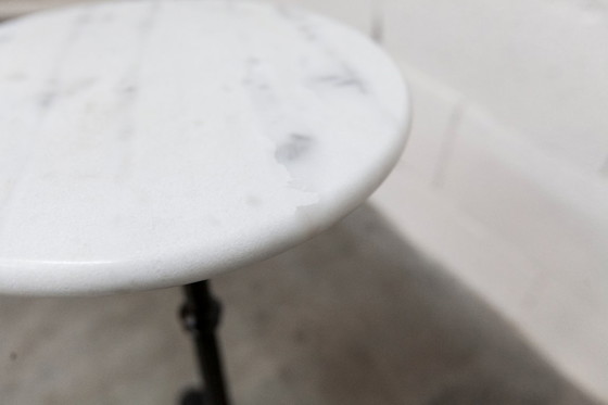 Image 1 of Marble and cast iron plant stand, 1960s, D30