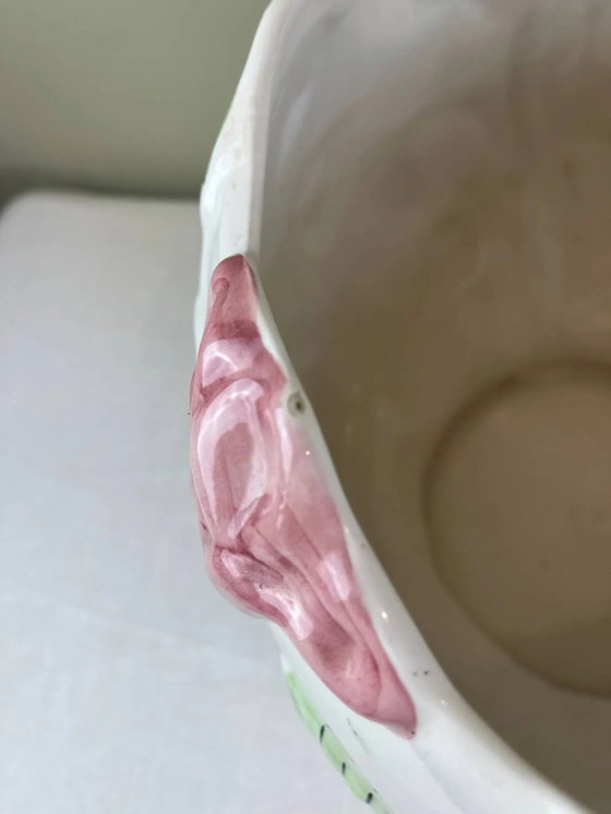 Importante vaso per piante in ceramica smaltata – Vasi per piante, Porcelain, Art Nouveau (photo 8 of 10)