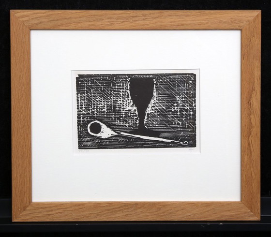 Image 1 of Teuber, Hermann - Nature morte - linogravure - encadrée - monogrammée