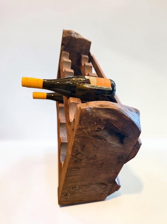 Supergaaf Brutalistisch Vintage wijnrek – Keukenaccessoires, Wood (photo 6 of 11)