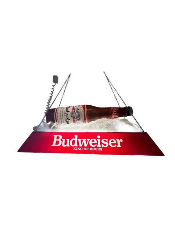 Image 1 of Lampada a sospensione Budweiser – iconica lampada a sospensione vintage xxl da bar e piscina in 3D