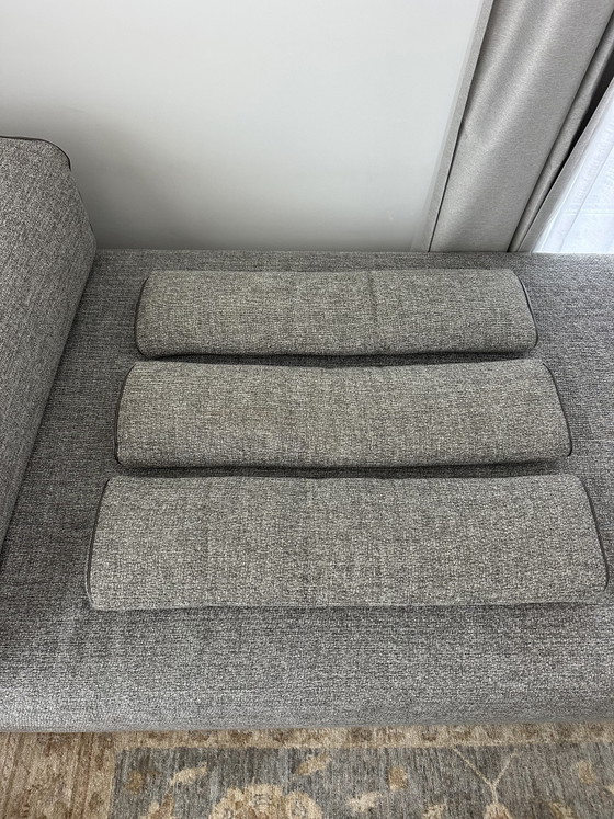 Image 1 of Leolux Ponton 2-delige modulaire design bank met hocker