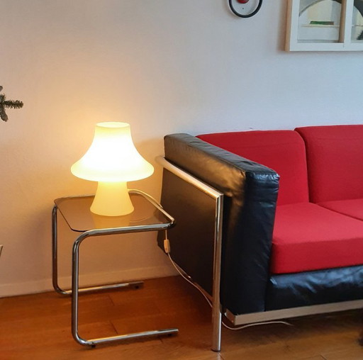 Murano melkglas lamp H38D36, 1970s