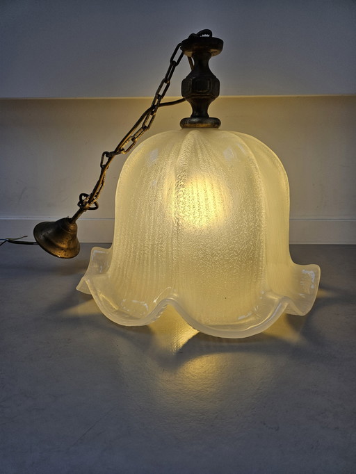 Groot Vintage Art Deco Tulplamp