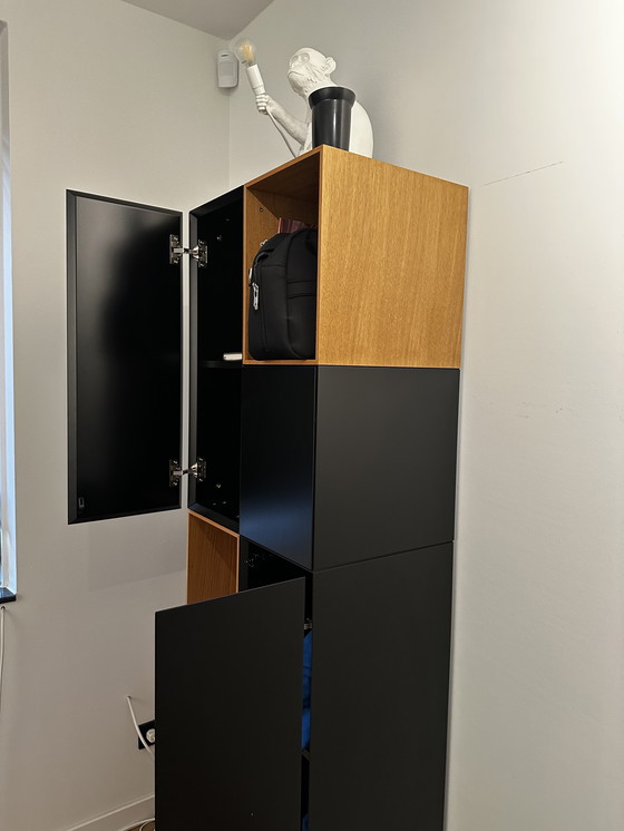 Image 1 of Pastoe Vision kast zwart/eiken