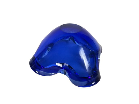 Image 1 of Murano - Murano Sommerso - cendrier - bol - bleu cobalt - années 1960