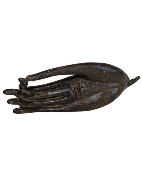 Main de Bouddha antique en bronze thaïlandais à Vitarka Mudra – Sculptures (photo 3 of 7)