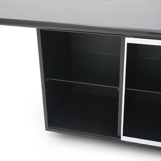 Image 1 of Schwarz lackiertes „Sheraton“-Sideboard von Giotto Stoppino für Acerbis, 1970er