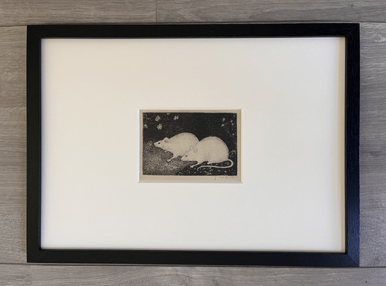 Image 1 of Jan Mankes 1889-1920 / Héliogravure originale 2 Souris 1923