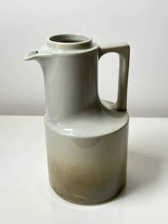 Vintage Brenne stoneware carafe / pitcher – Grand Feu model, 1970s – Glass & Decanter, Porcelain, Rustic (photo 5 of 5)