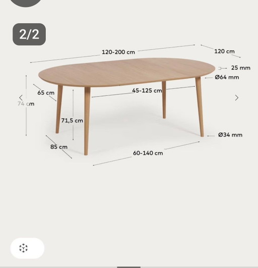 Table à manger Kave Home – eettafels, Wood (photo 2 of 5)