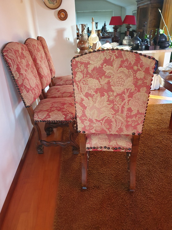 Image 1 of 4x Esszimmerstühle Gobelin