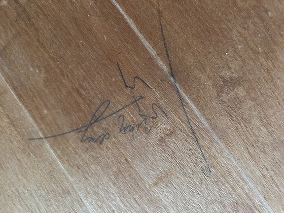 Image 1 of Scandinavische eetstoelen en eettafel van het merk  Niels O Mōller