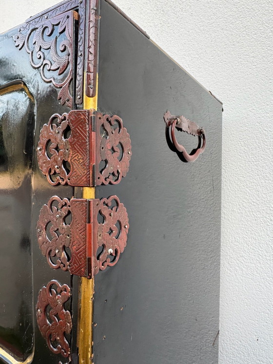 Tansu japonais bois laqué début 20ème – Objets déco (photo 15 of 15)
