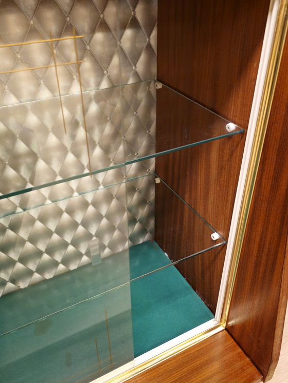 Image 1 of Buffet haut vintage en placage de teck