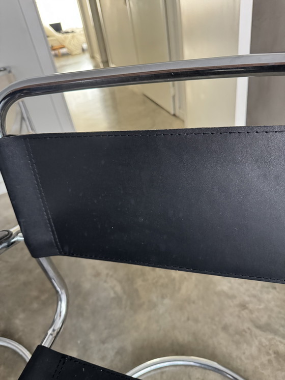 Tubular Frame Chair – Dining chairs, Chrome, Leather (photo 15 of 15)