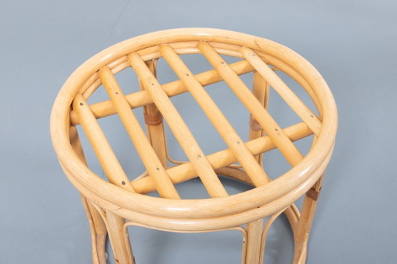 Image 1 of Fauteuil lounge vintage en bambou