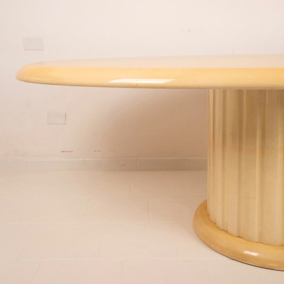 Image 1 of Raro Tavolo in pergamena di Aldo Tura per Tura Milano 1960