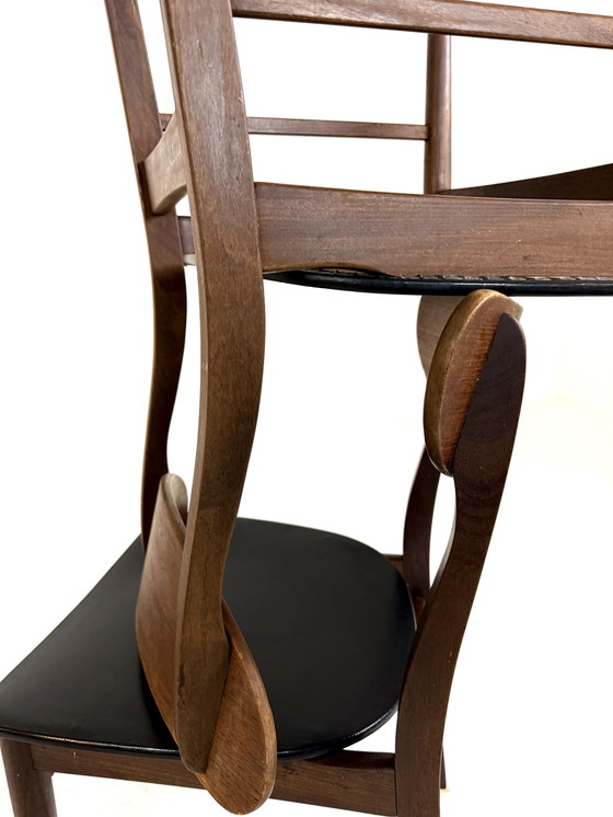 Image 1 of Set van 4 vintage eetkamerstoelen, Farstrup Møbler ‘60