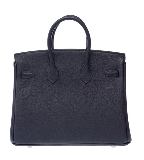 Image 1 of Sac HERMES Birkin 25 en Cuir Bleu Marine - 103352