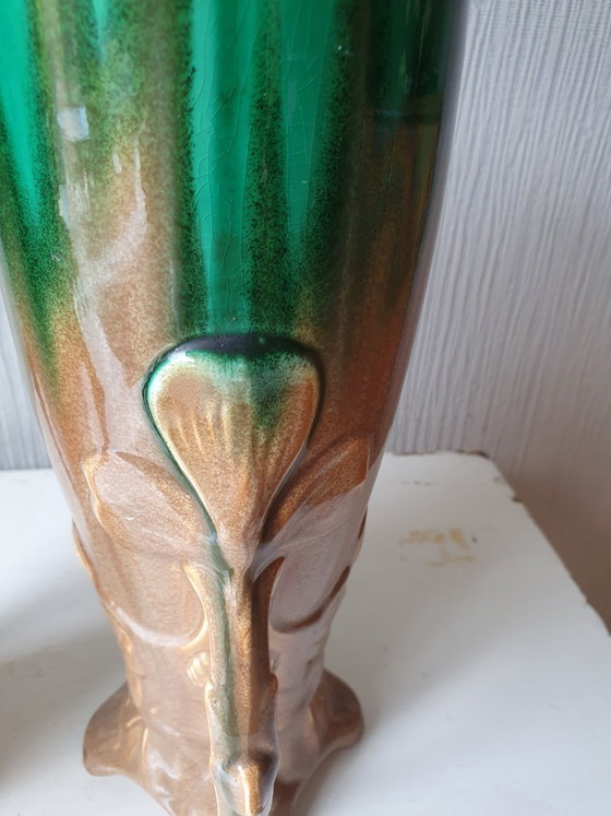 Image 1 of Moulin des Loups Orchies vases model 501-1 ca. 1925 – 30 cm"