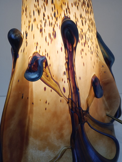 Lamp base table lamp Michele luzoro glass paste