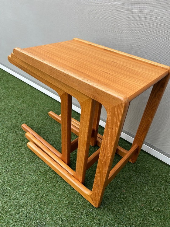 Image 1 of Set of 3 Salin Nyborg teak side tables