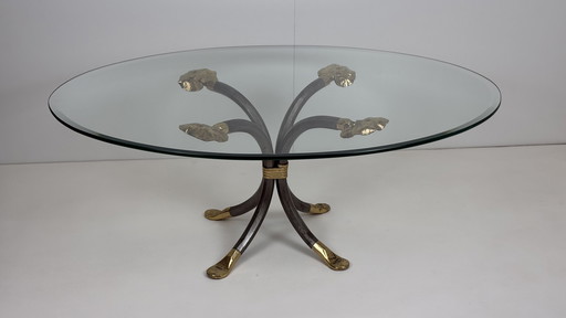 Manfred Bredohl Design robust Brutalist metal coffee table