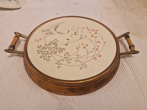 Image 1 of Bellissimo vassoio per torte antico