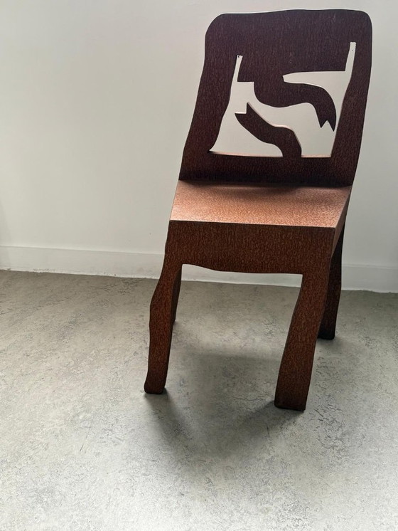 Image 1 of Klaas Gubbels, iron oxidized chair object
