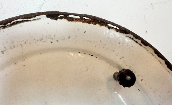 Image 1 of Industriële groene emaille kooi hanglamp, jaren 60