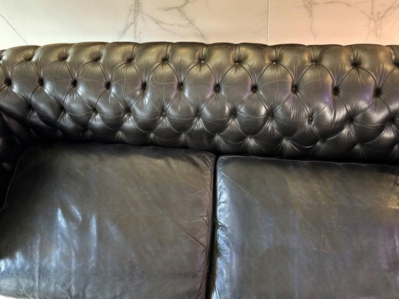 Image 1 of Poltrona Frau Chester leather sofa by Renzo Frau.