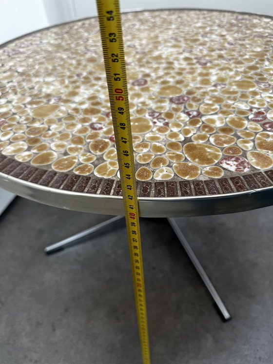 Image 1 of table basse vintage en mosaïque
